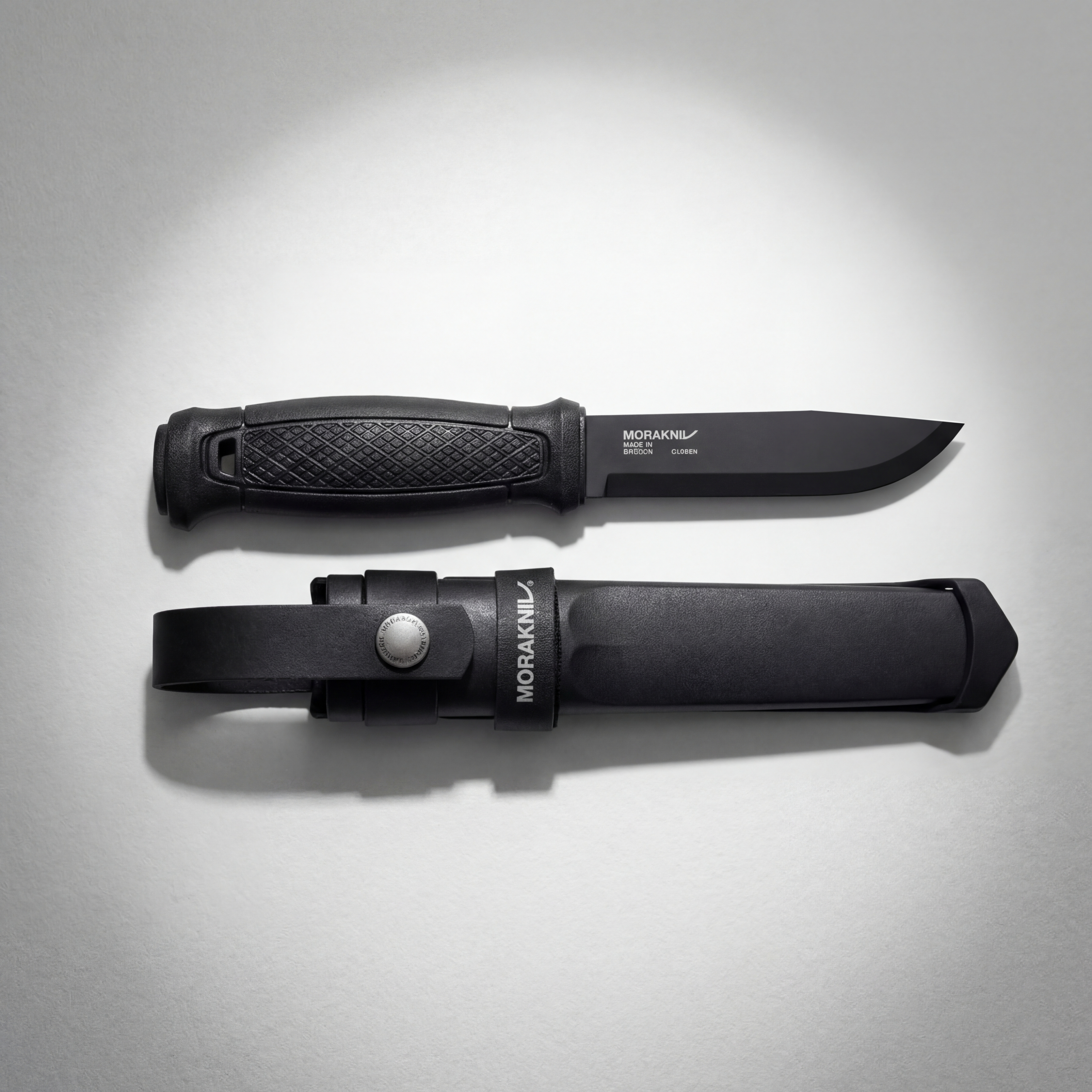 Morakniv Garberg BlackBlade Fixed Blade Knife 4.25” Carbon Steel Full Tang Ou...