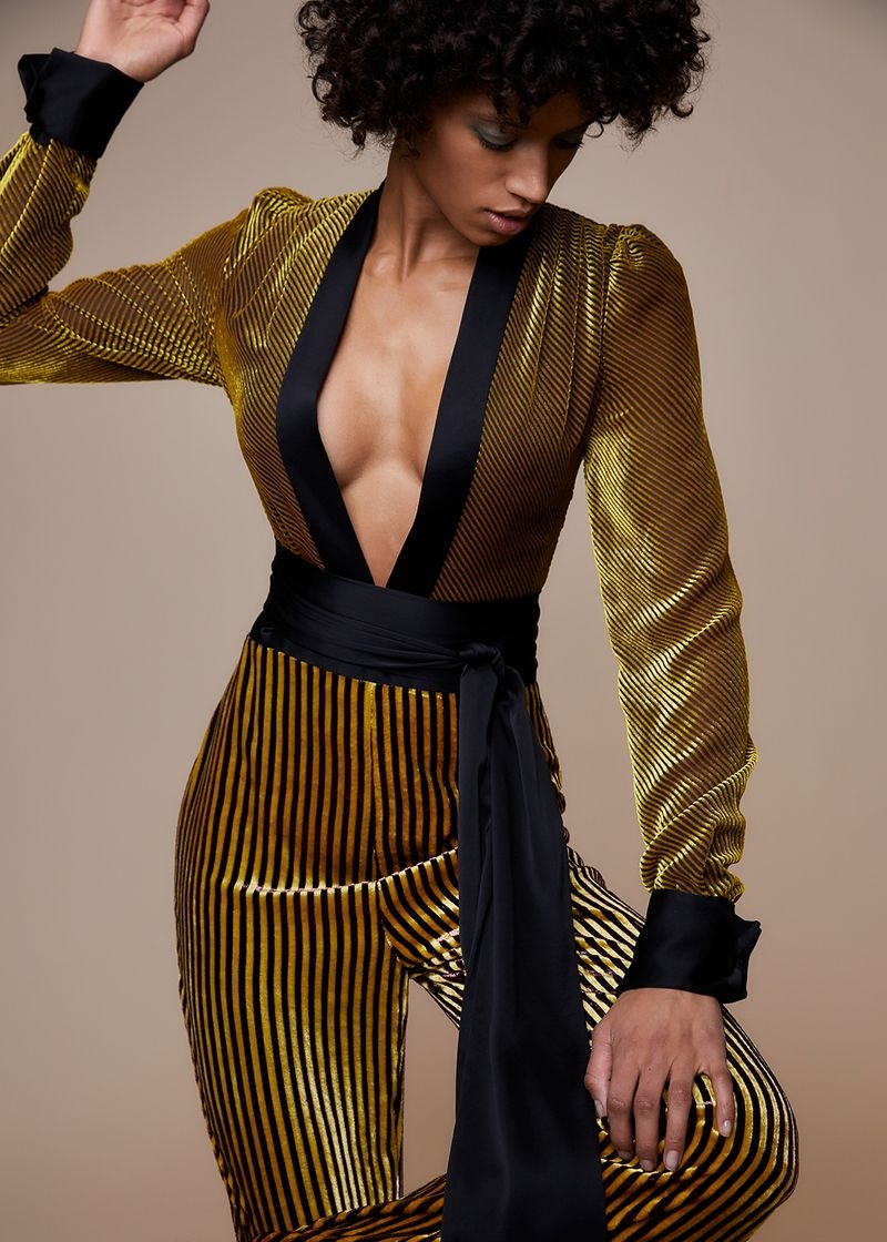 Woman in workwear clothing