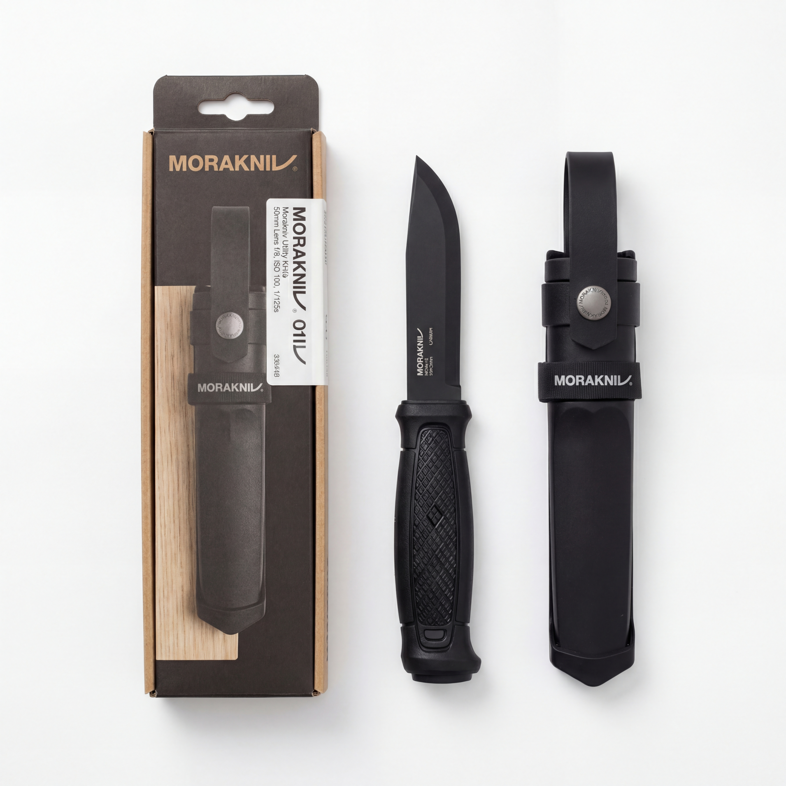 Morakniv Garberg BlackBlade Fixed Blade Knife 4.25” Carbon Steel Full Tang Ou...