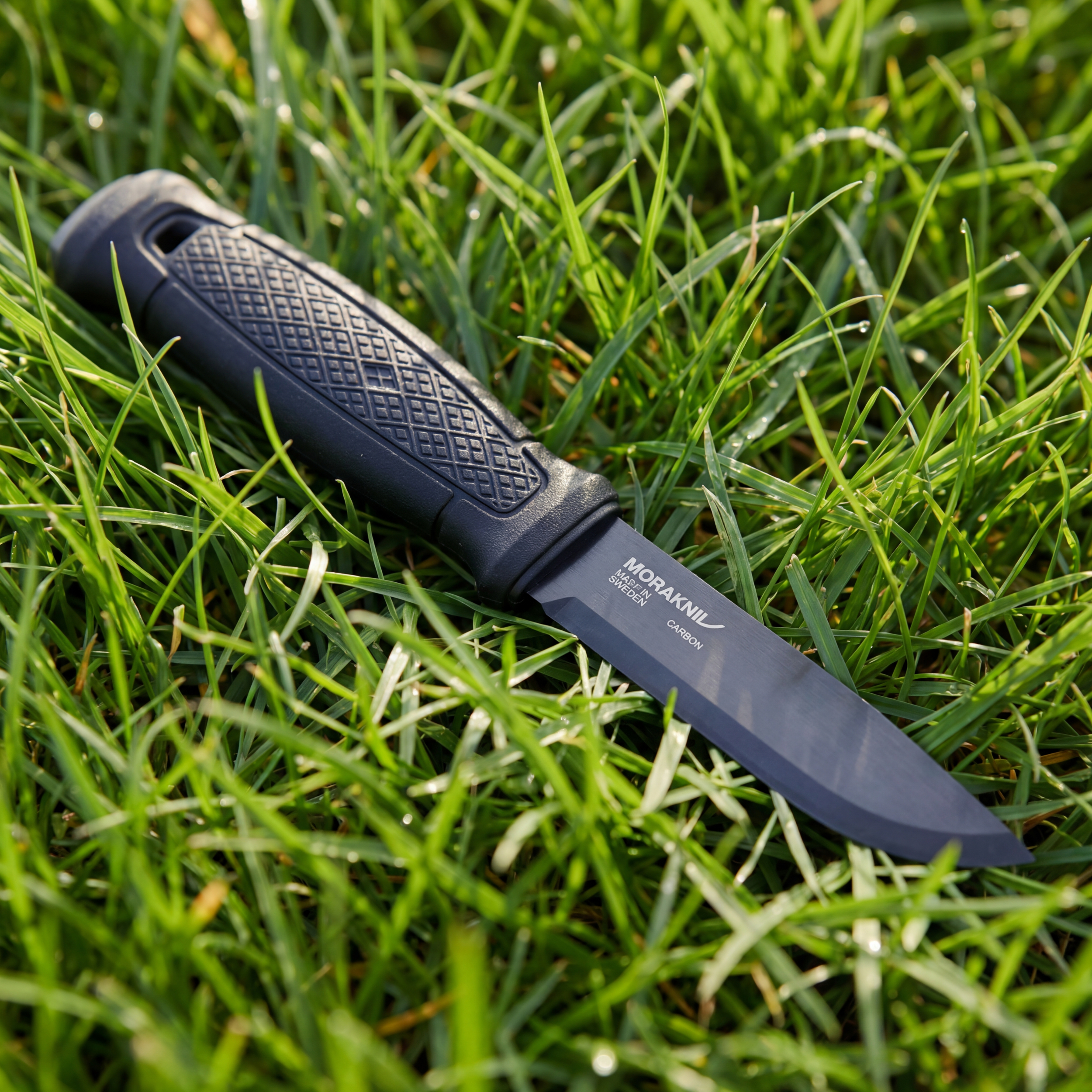 Morakniv Garberg Fixed Blade Knife 4.3 Inch Black Carbon Steel Full Tang Outd...