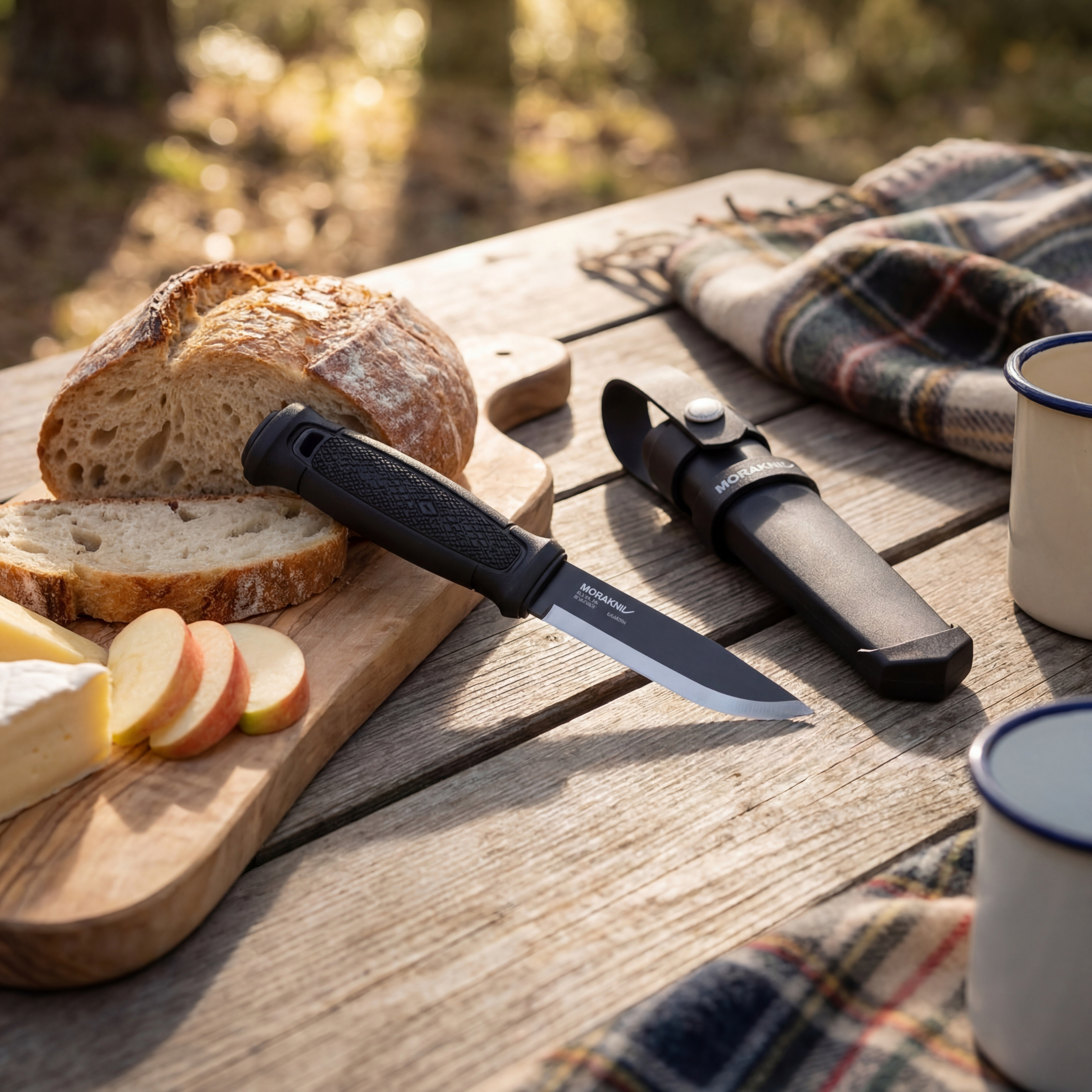 Morakniv Garberg BlackBlade Fixed Blade Knife 4.25” Carbon Steel Full Tang Ou...