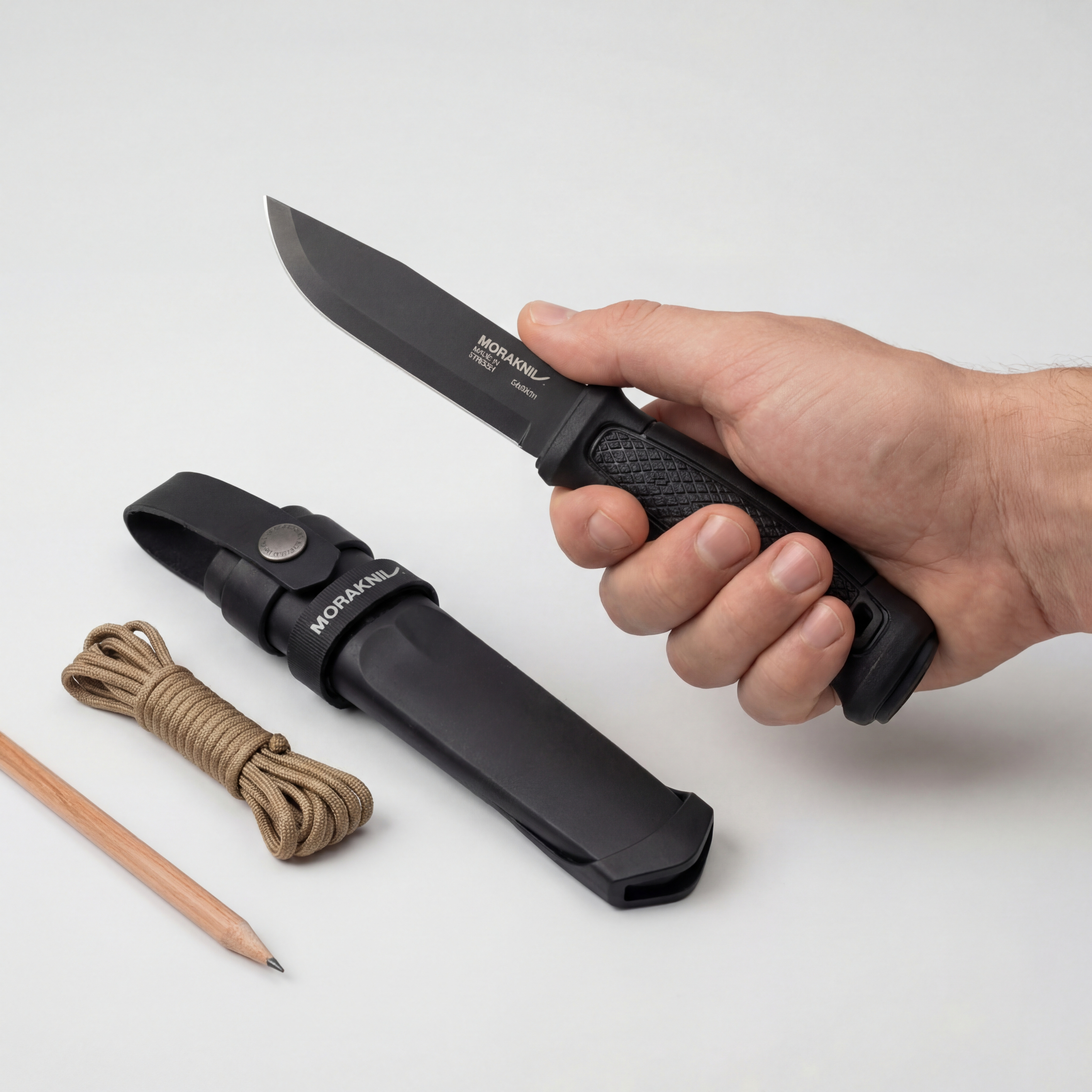 Morakniv Garberg BlackBlade Fixed Blade Knife 4.25” Carbon Steel Full Tang Ou...