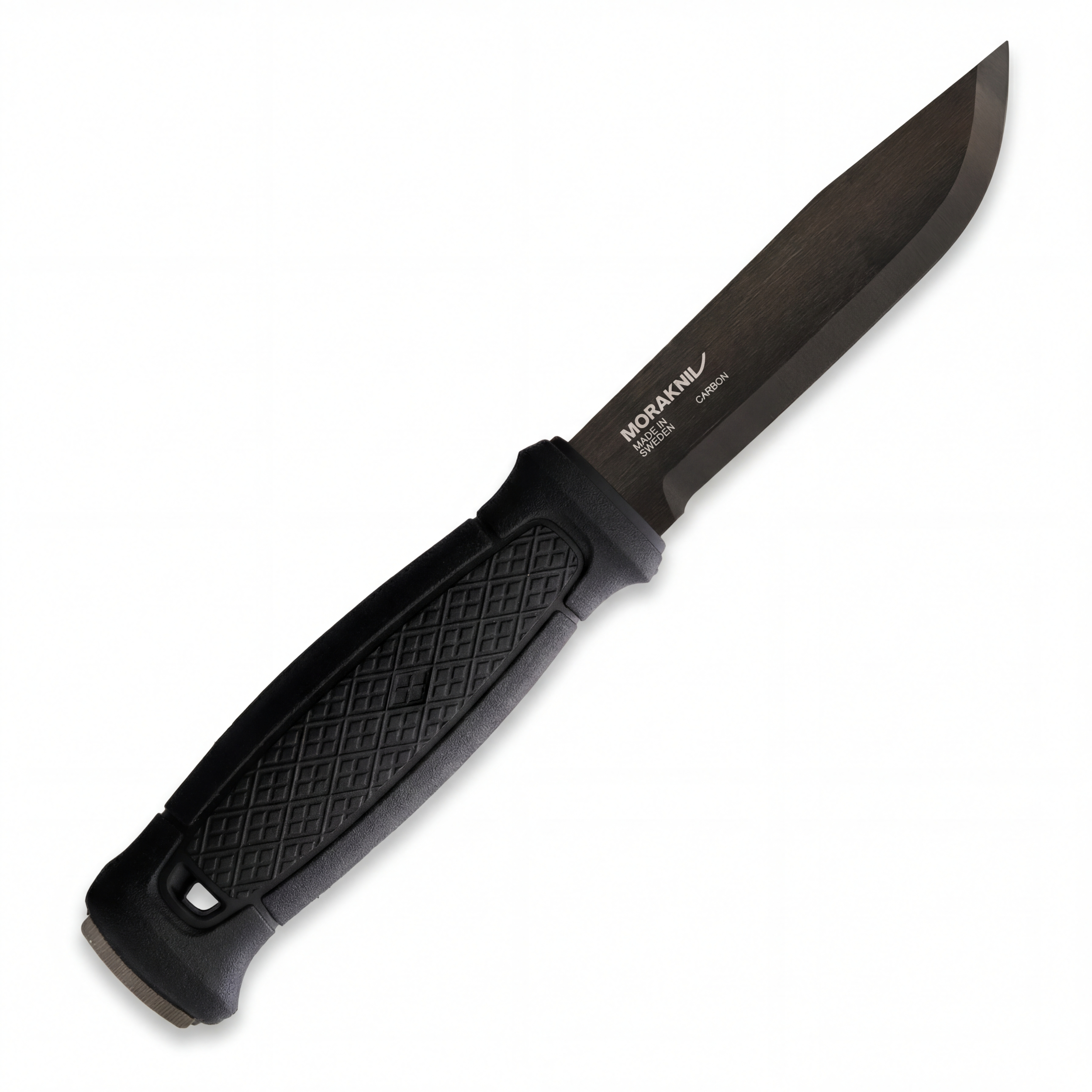 Morakniv Garberg Fixed Blade Knife 4.3 Inch Black Carbon Steel Full Tang Outd...