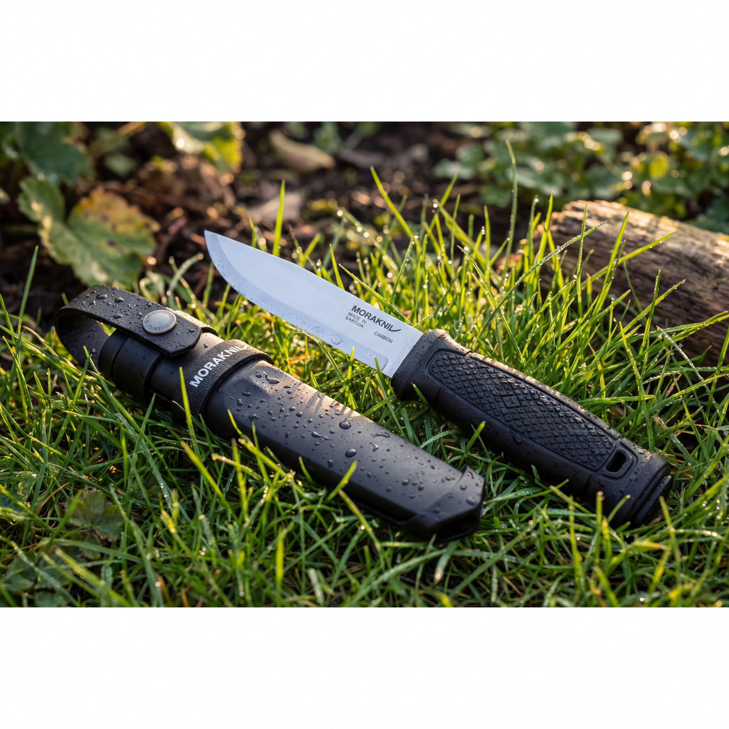 Morakniv Garberg BlackBlade Fixed Blade Knife 4.25” Carbon Steel Full Tang Ou...
