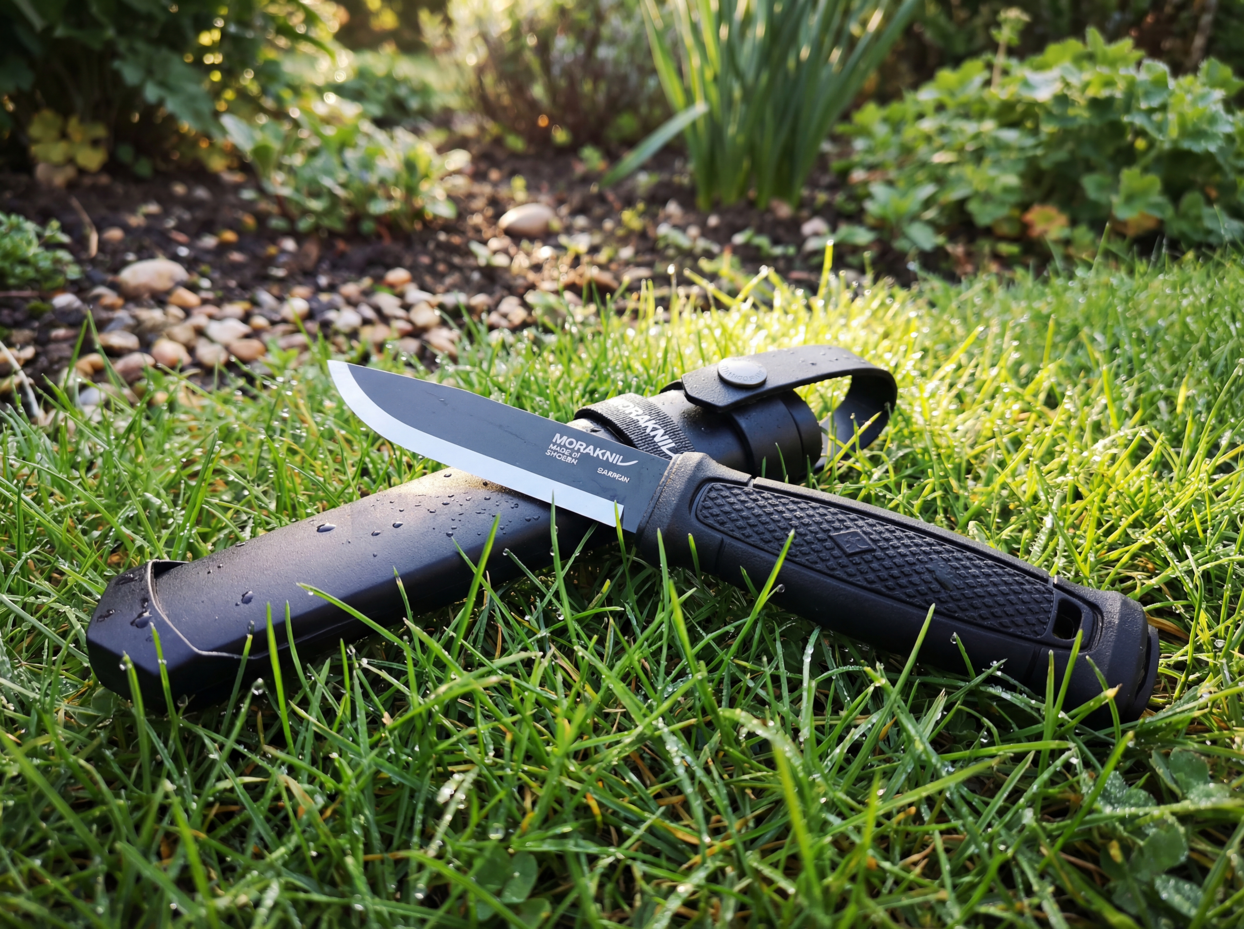 Morakniv Garberg BlackBlade Fixed Blade Knife 4.25” Carbon Steel Full Tang Ou...